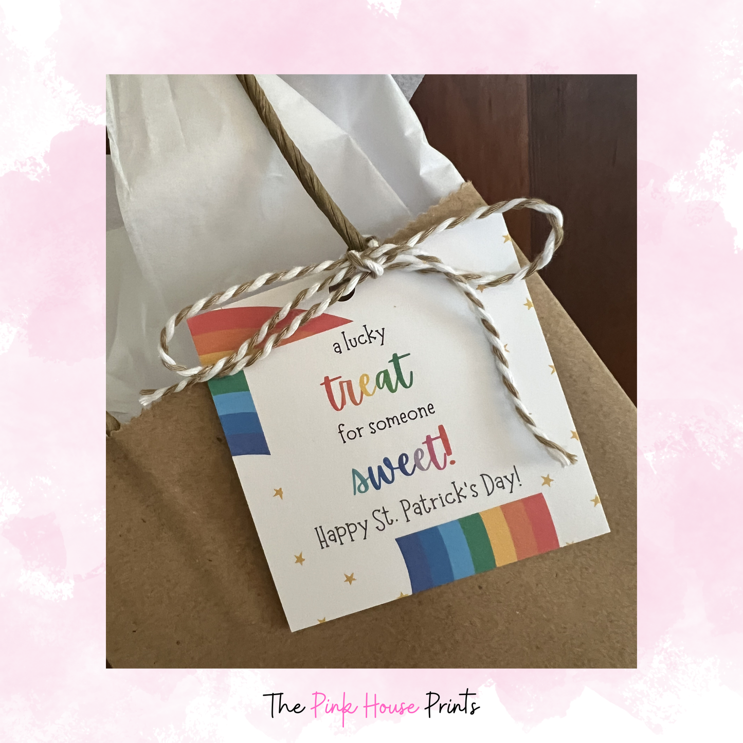 St. Patrick's Day Sweet Treat Rainbow Gift Tag