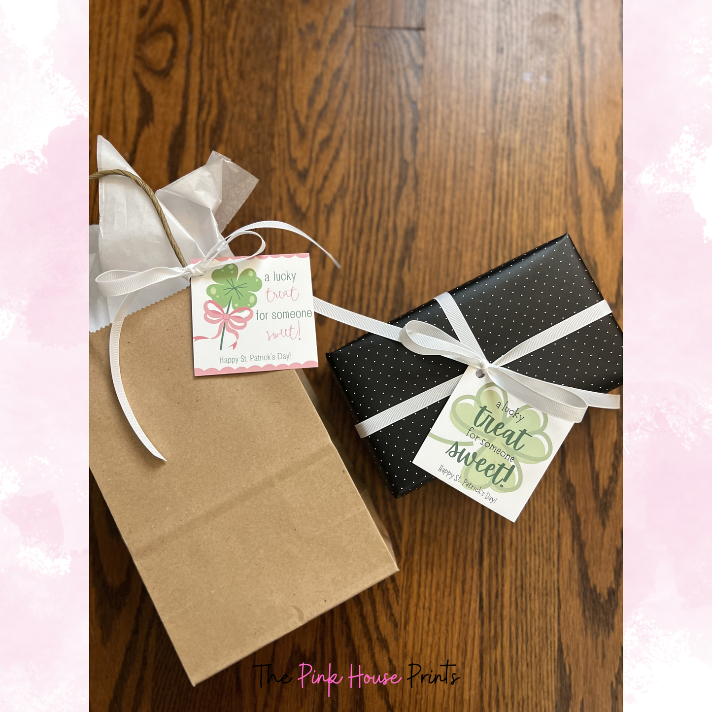 St. Patrick's Day Sweet Treat Shamrock Gift Tag