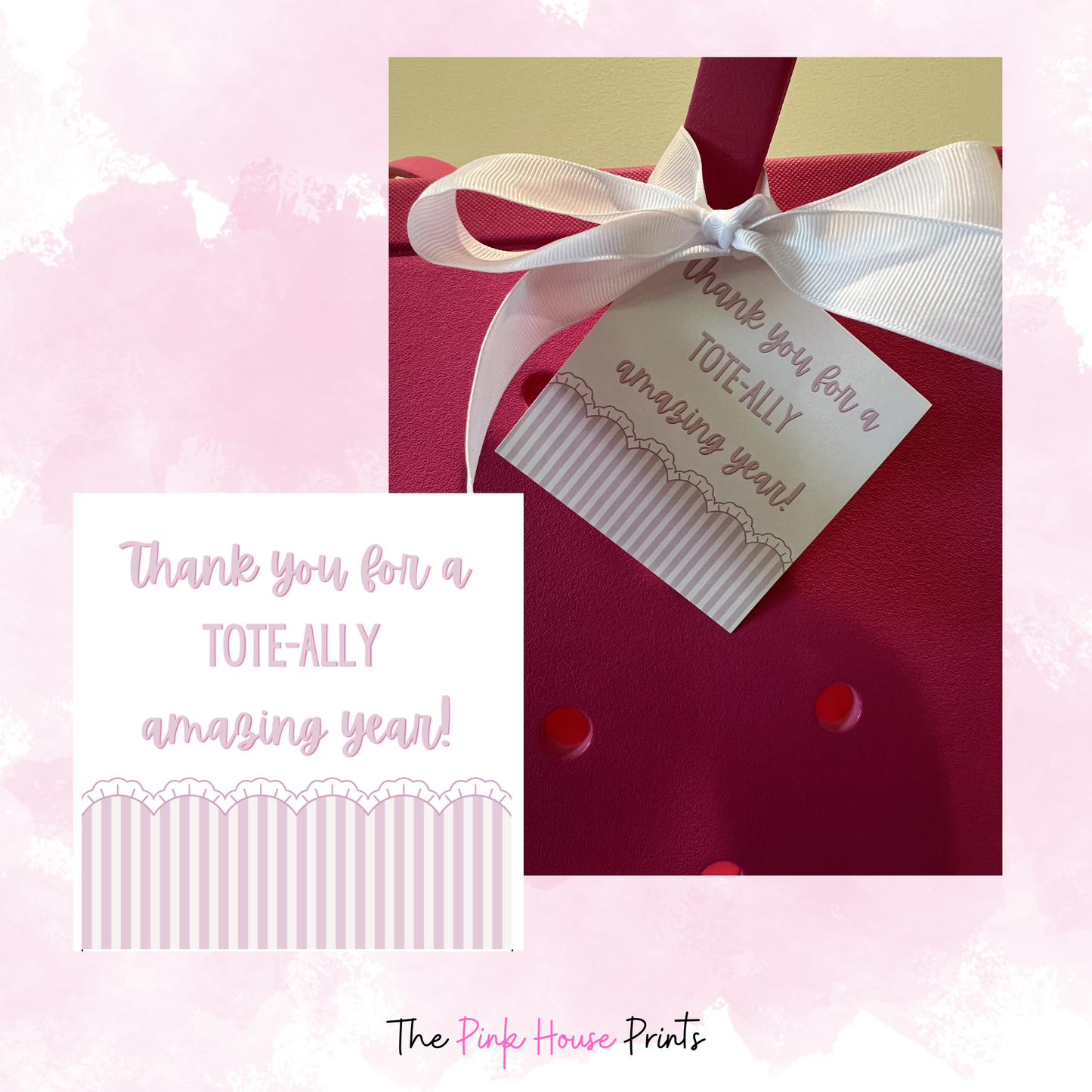 Tote-ally Amazing Teacher Thank You Gift Tag