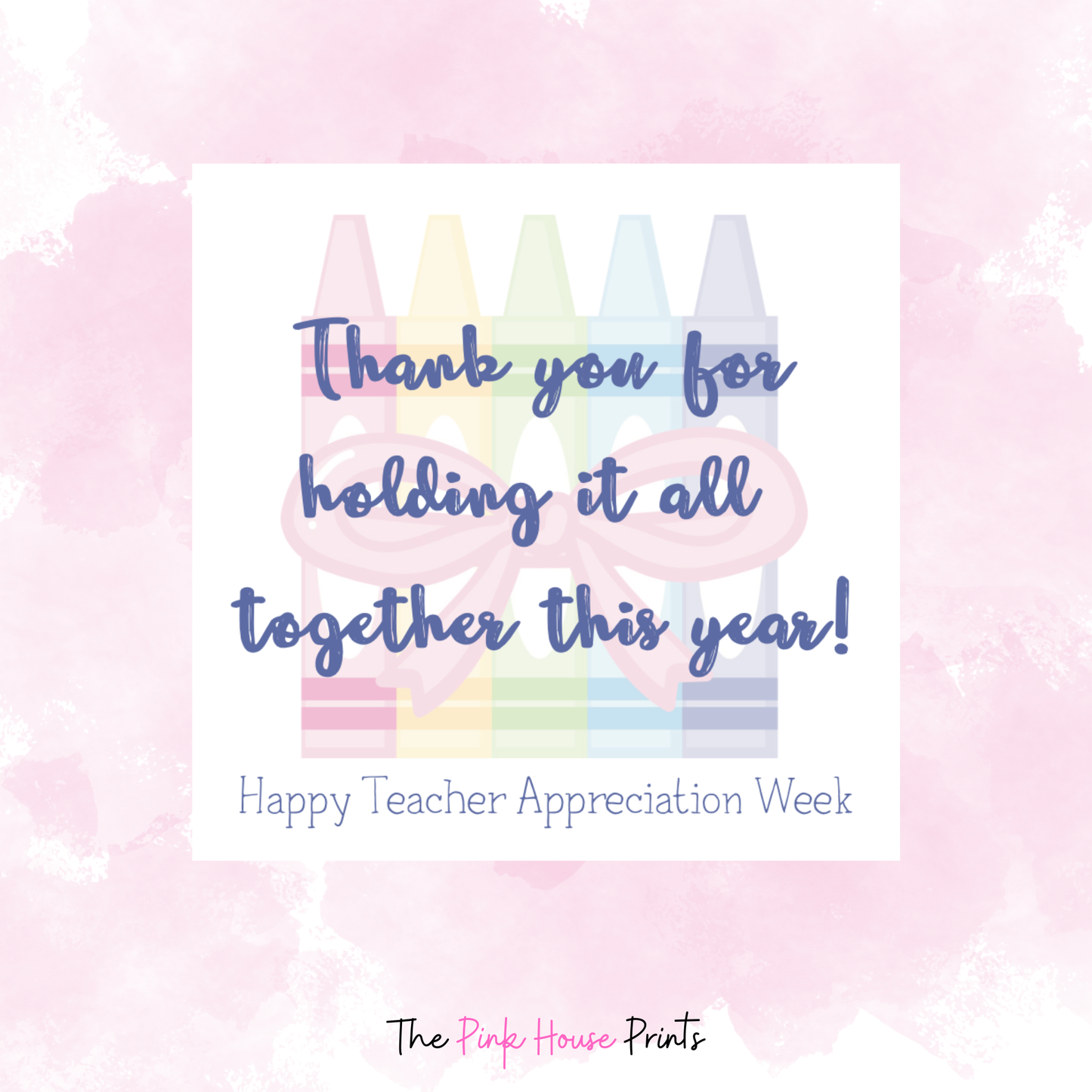 Holding It All Together Teacher Thank You Gift Tag