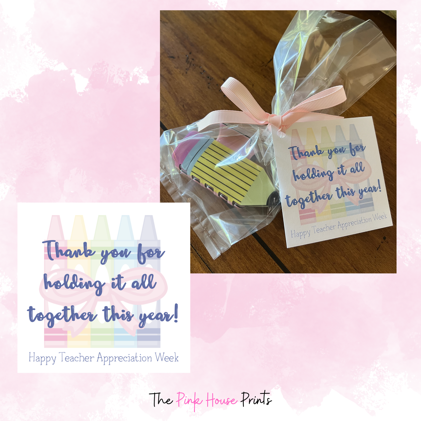 Holding It All Together Teacher Thank You Gift Tag