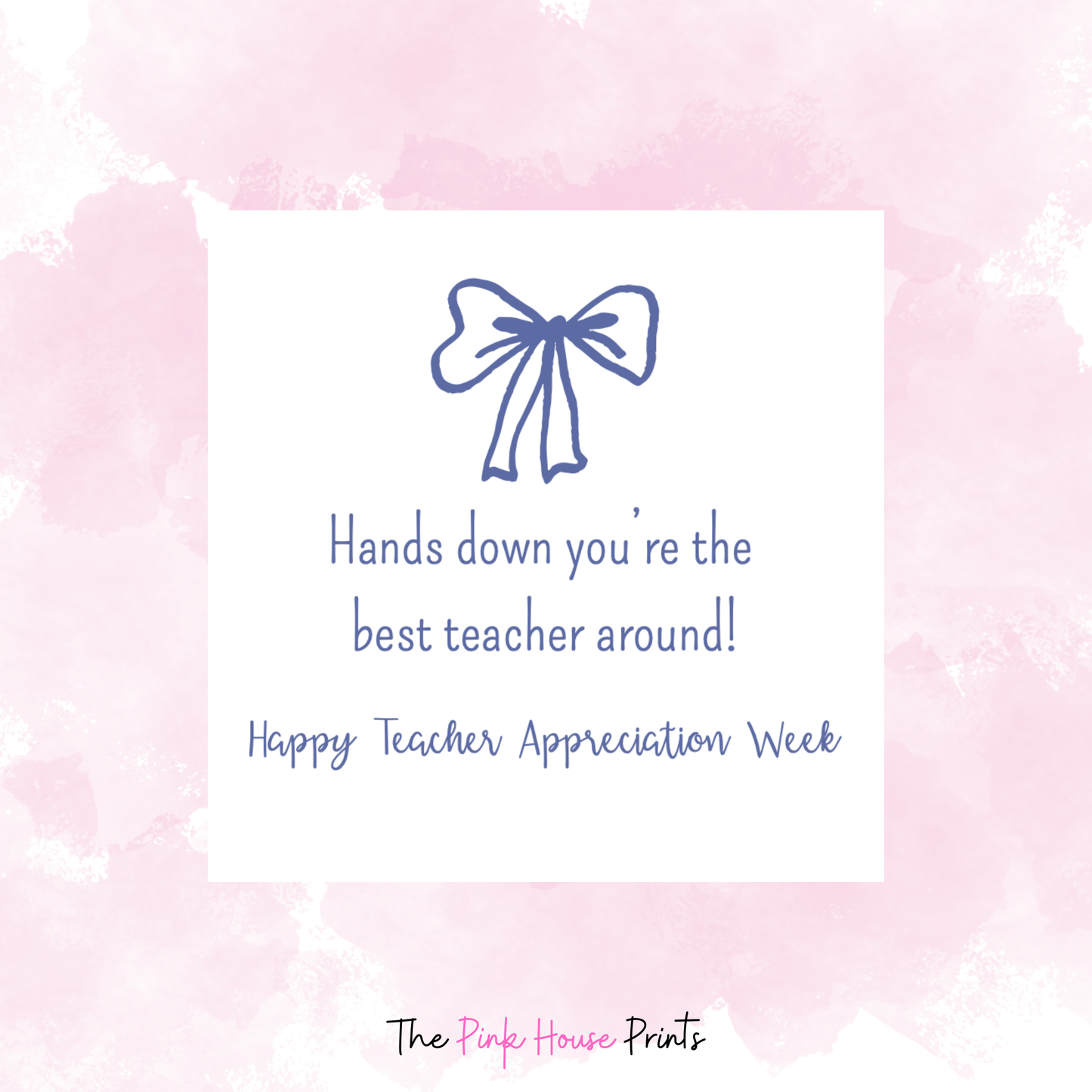 Hands Down Teacher Thank You Gift Tag