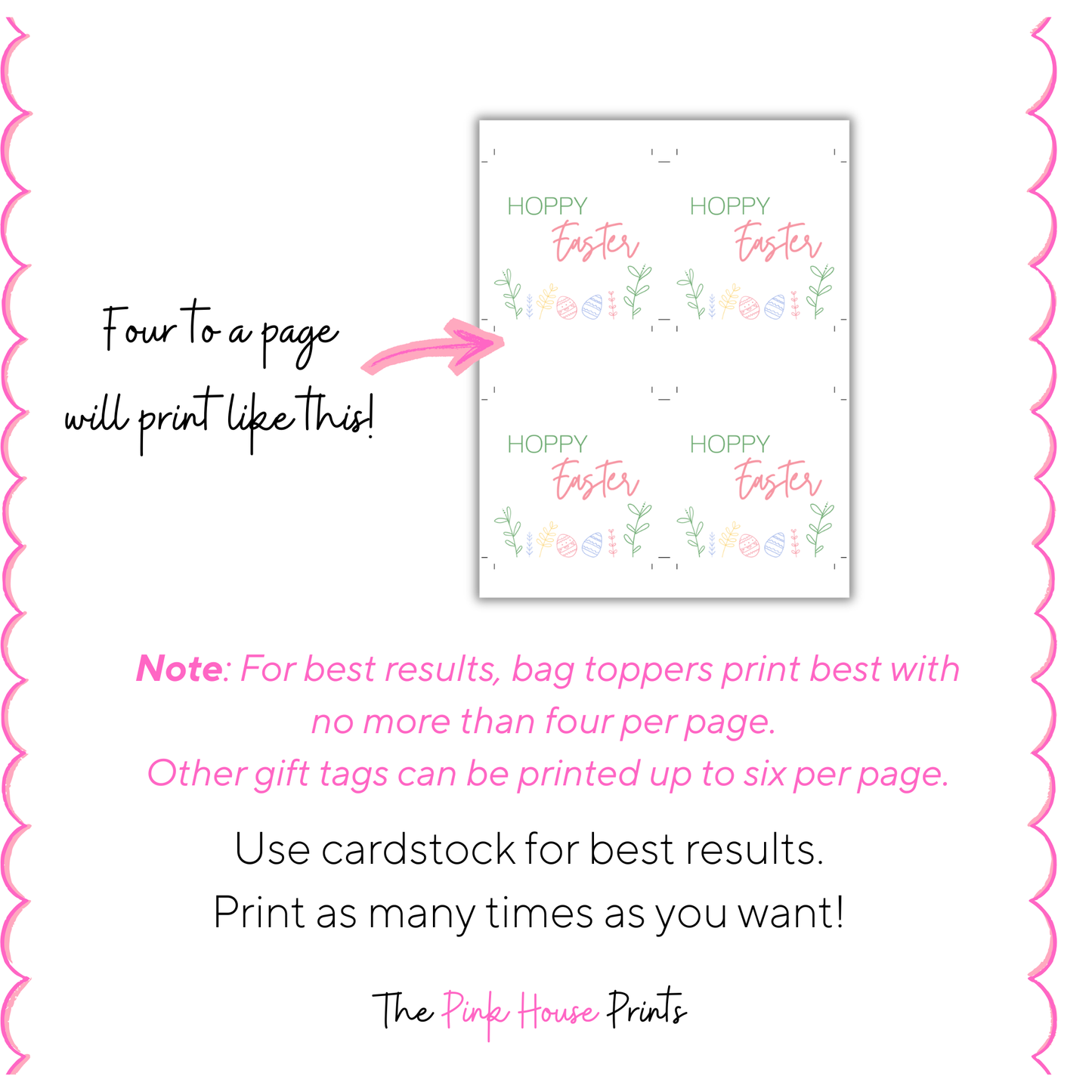 Hoppy Easter Gift Tag