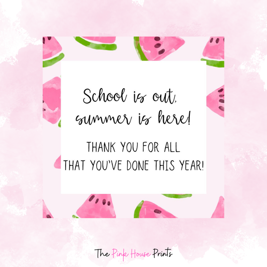 Watermelon End of Year Teacher Thank You