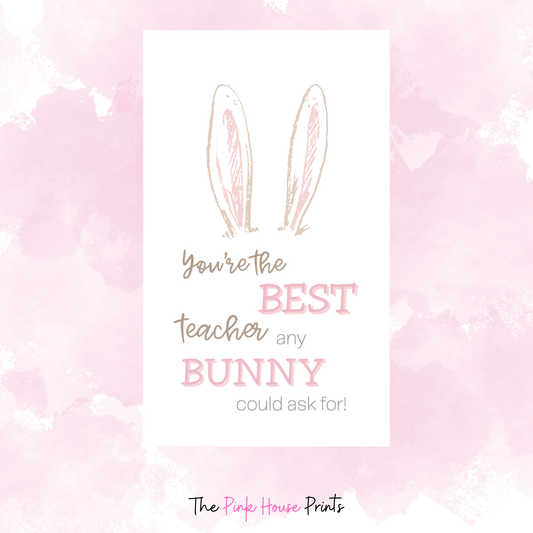 Best Teacher Easter Gift Tag