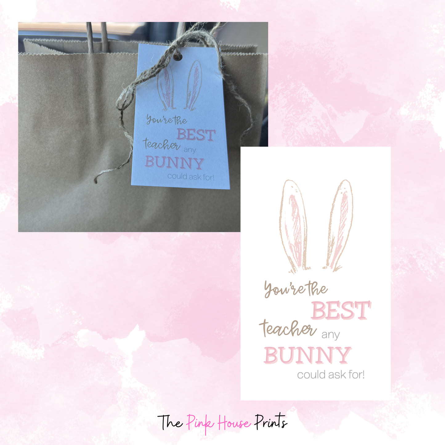 Best Teacher Easter Gift Tag